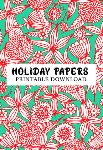 holiday papers printable download