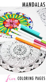 mandala 5 coloring pages