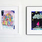 sketchbook city 8x10 matted print