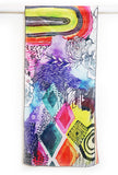 rainbow and flowers scarf