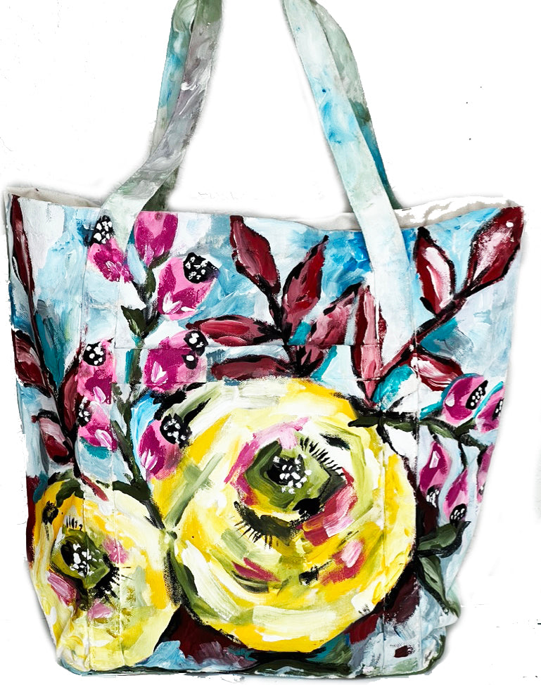 flower tote bag