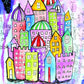 sketchbook city 8x10 matted print