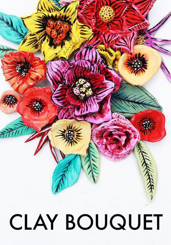 clay bouquet