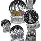 pen and ink snow globes