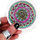 floral mandala vinyl sticker