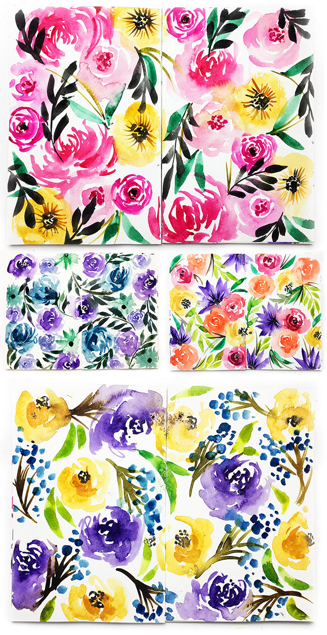 watercolor blooms