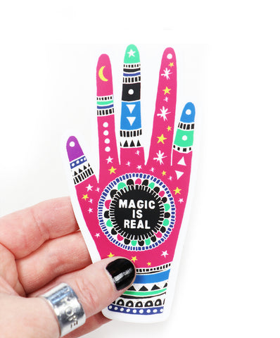 magic is real hand vinyl sticker