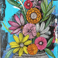 messy bouquet original painting 1