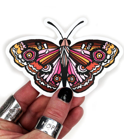moth vinyl sticker