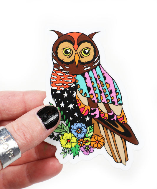 owl vinyl sticker