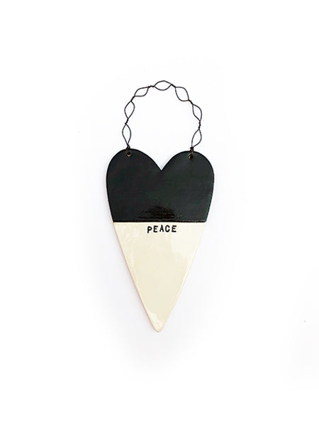 peace heart tile