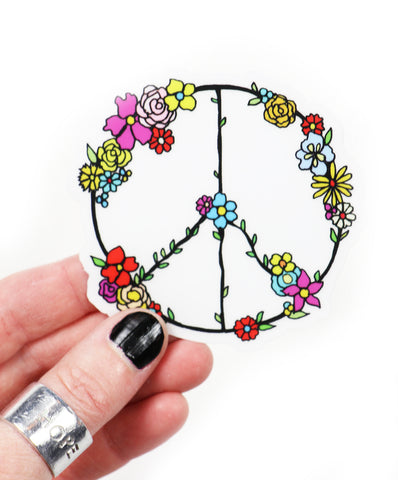 peace sign sticker