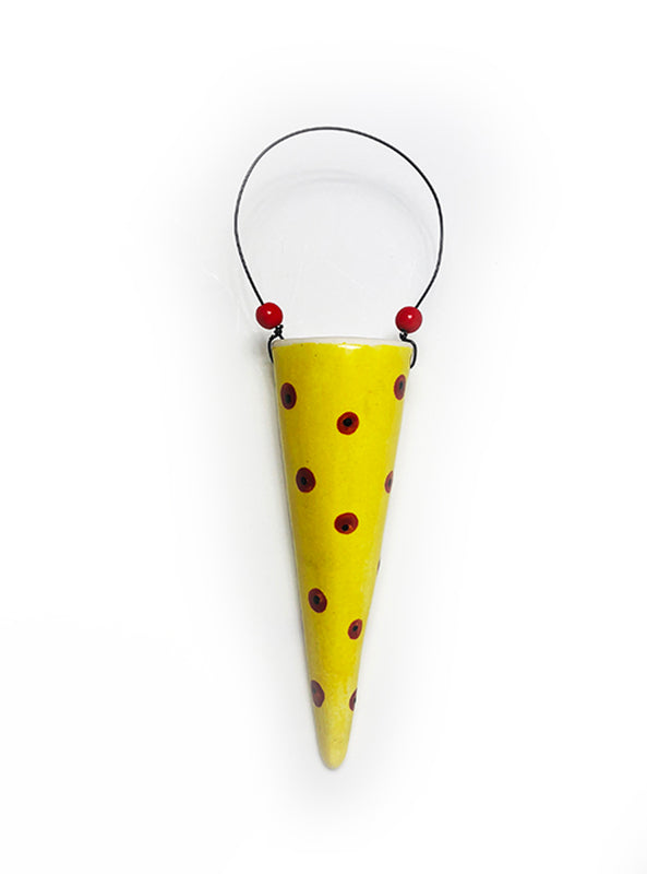 polka dot pixie flower vase