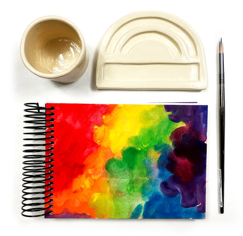 rainbow watercolor palette bundle