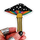 rainbow mushroom vinyl sticker