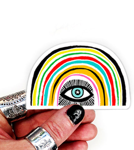 rainbow vinyl sticker
