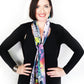 messy flowers scarf
