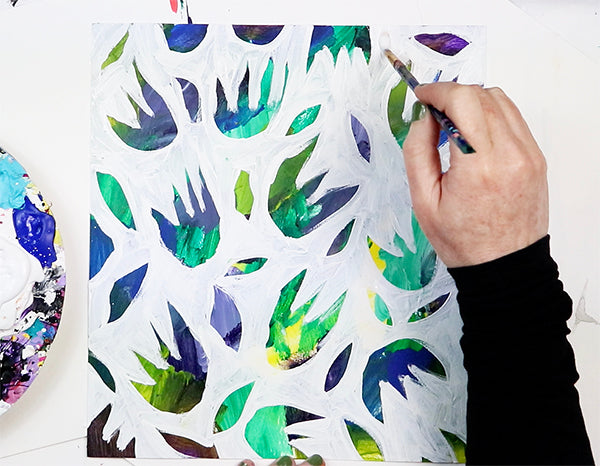 paint over florals