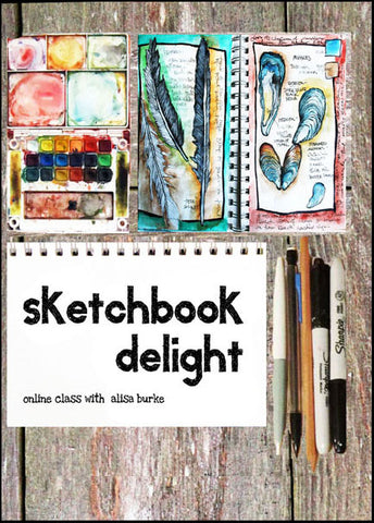 Sketchbook Delight, Online Creative Art Class – Alisa Burke