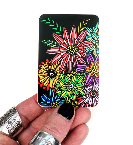 floral vinyl sticker