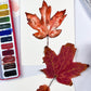 watercolor fall leaves