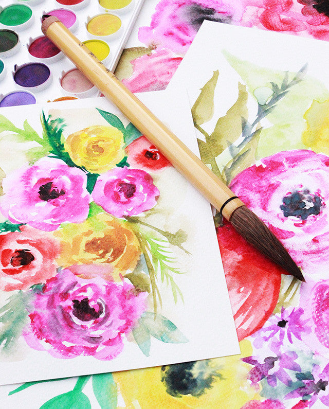 watercolor blooms