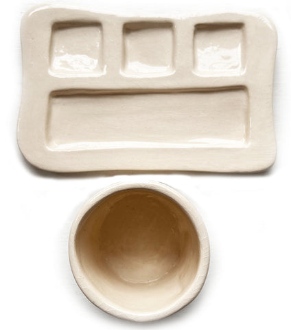 clay watercolor palette and vessel 2