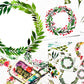 watercolor wreaths