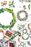 watercolor wreaths