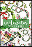 watercolor wreaths