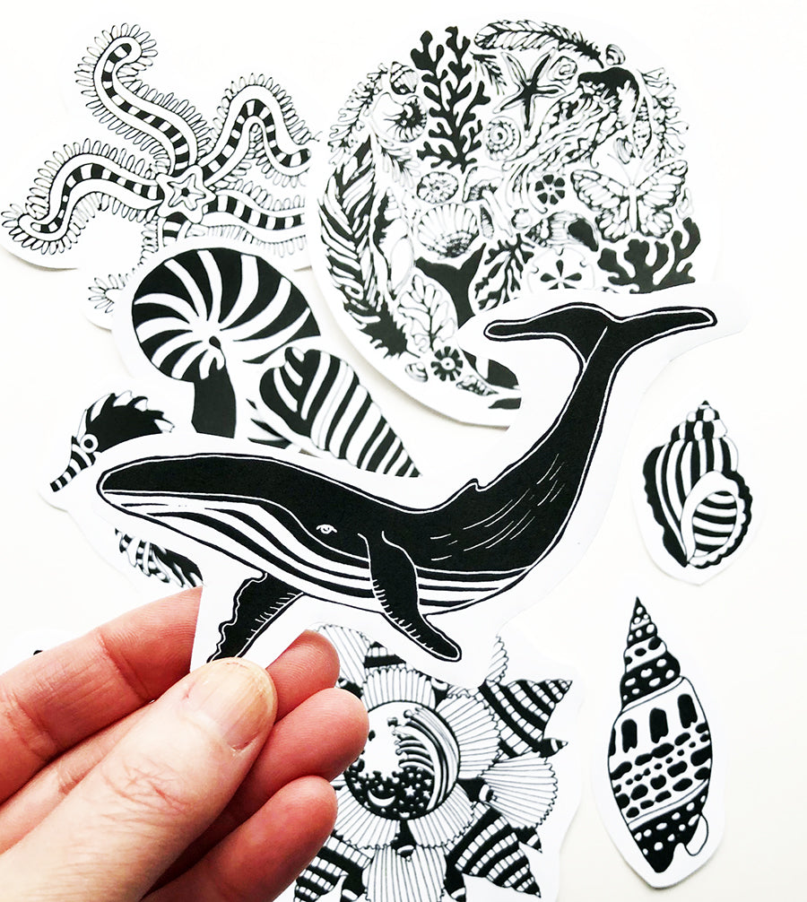 ocean paper sticker pack