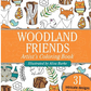woodland creatures portable coloring book