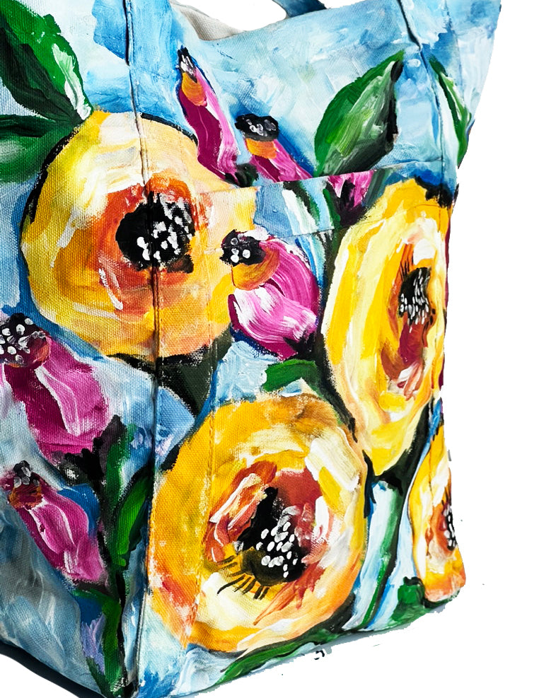 flower tote bag
